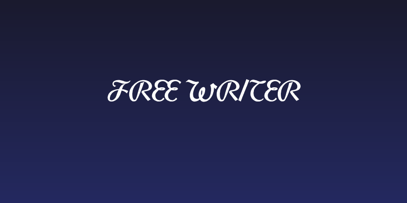 Free Writer Social Header