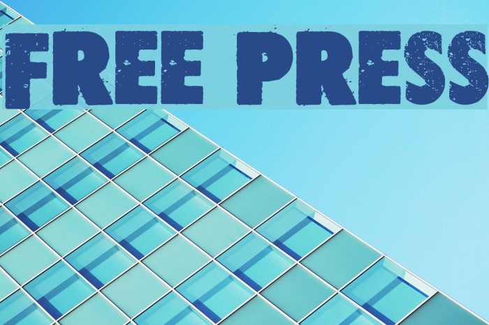 Free press Font examples