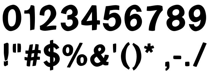 FreeBradburySans Medium Font Alte caractere