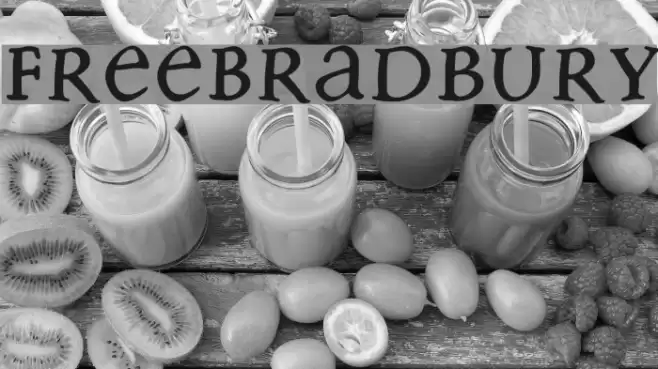 FreeBradbury Font examples