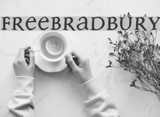 FreeBradbury Font examples