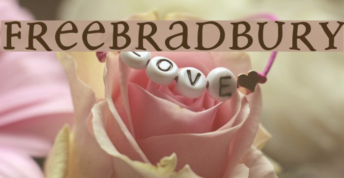 FreeBradbury Fonte examples