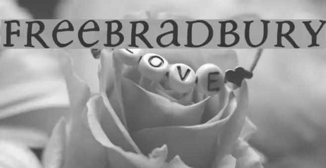 FreeBradbury Font examples