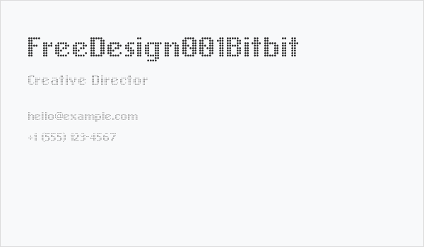 FreeDesign001Bitbit Business Card