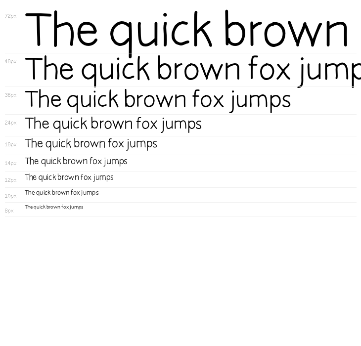 FreeFontPro Waterfall