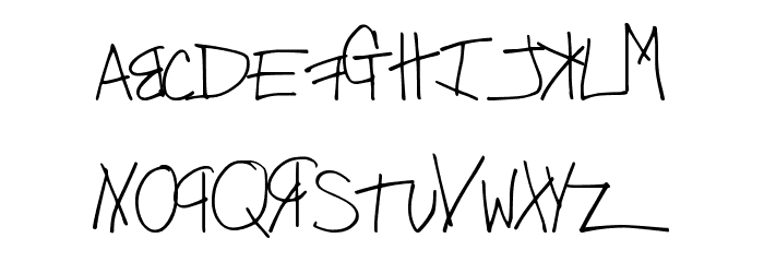 FreeKittenz Font LOWERCASE