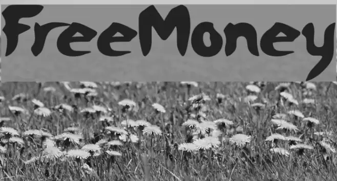 FreeMoney Font examples