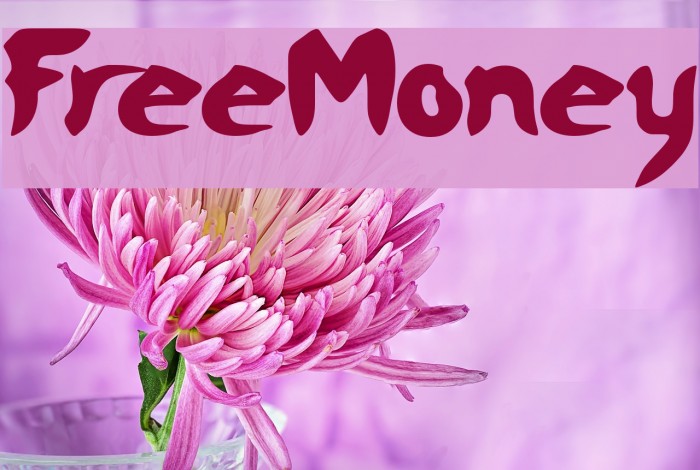FreeMoney Font examples