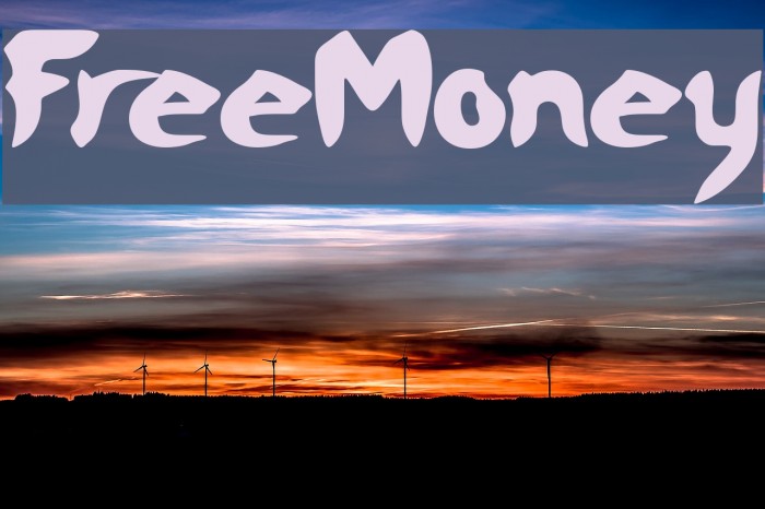 FreeMoney Font examples