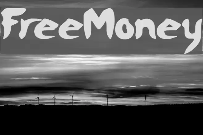 FreeMoney Font examples