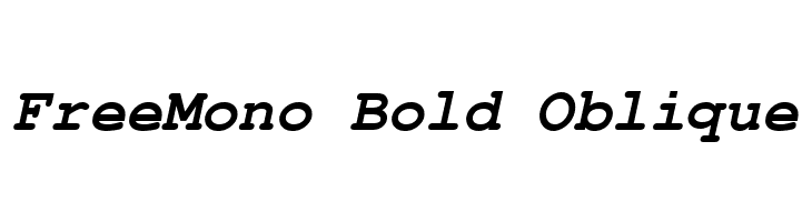 FreeMono Bold Oblique  नि: शुल्क फ़ॉन्ट्स डाउनलोड
