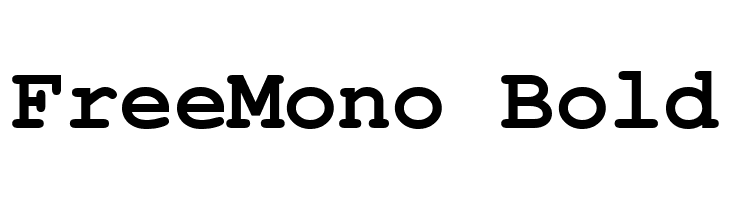 FreeMono Bold  免费字体下载