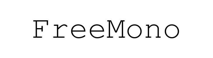 FreeMono  Fuentes Gratis Descargar