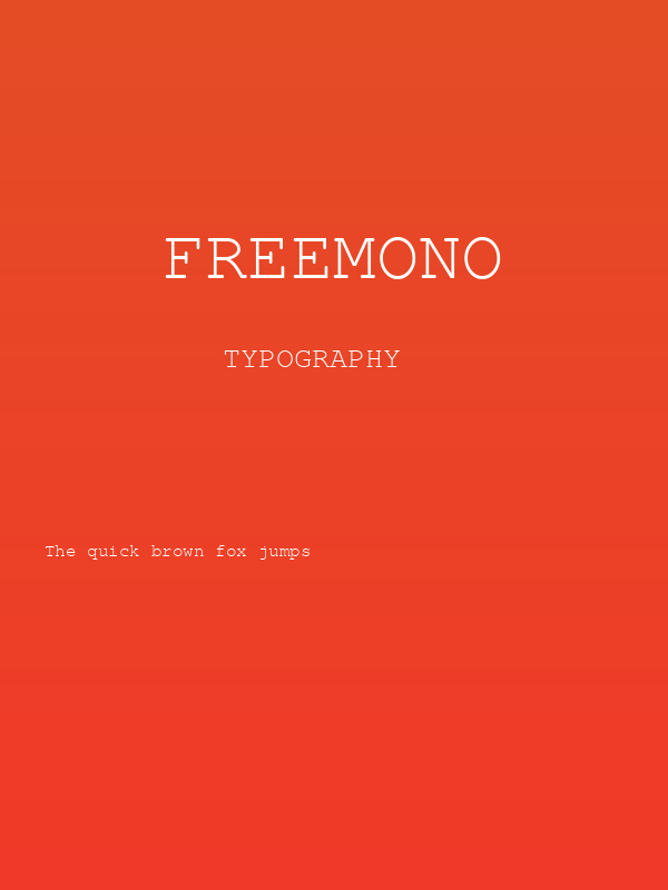 FreeMono Poster