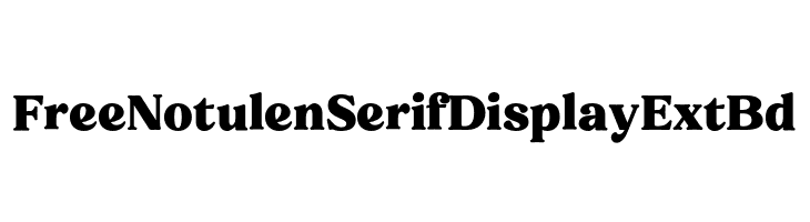 FreeNotulenSerifDisplay-ExtBd  Frei Schriftart Herunterladen