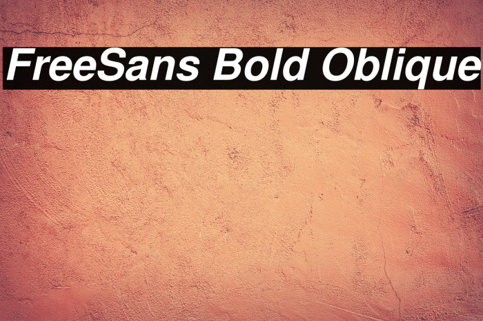 FreeSans Bold Oblique Example 3