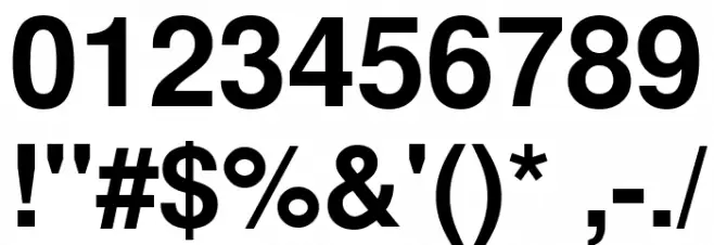 FreeSans Bold Font OTHER CHARS