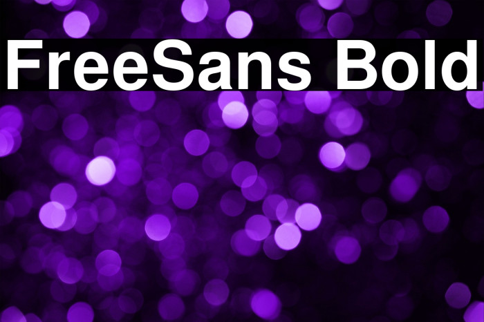 FreeSans Bold Example 2