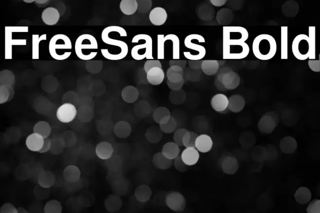 FreeSans Bold Font examples