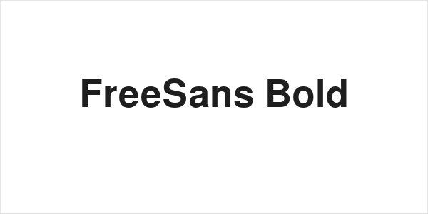 FreeSans Bold Logo