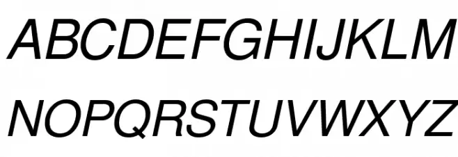 FreeSans Oblique Polices MAJUSCULES