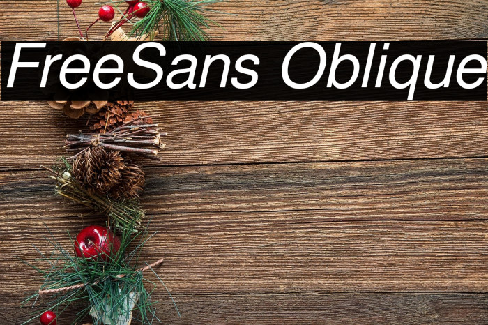 FreeSans Oblique Example 1