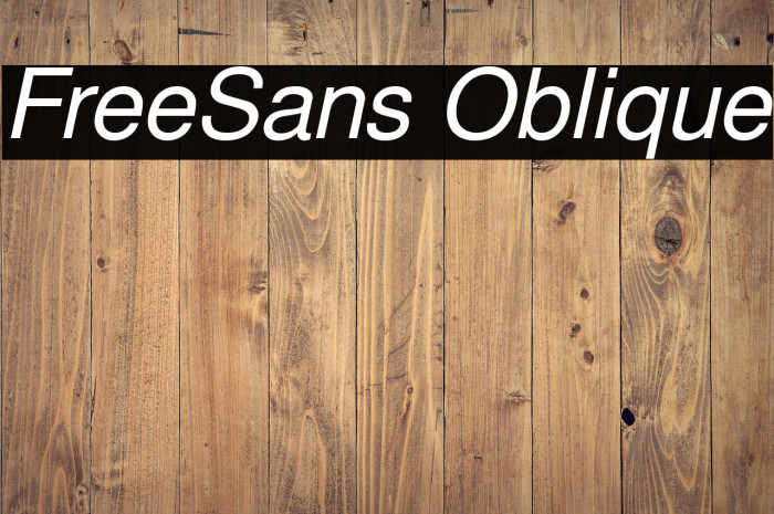 FreeSans Oblique Example 2