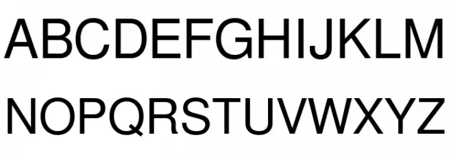 FreeSans Schriftart Groß