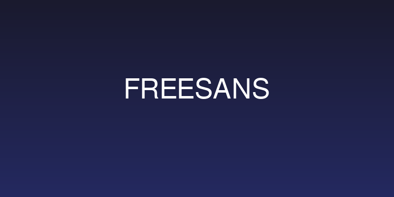 FreeSans Social Header