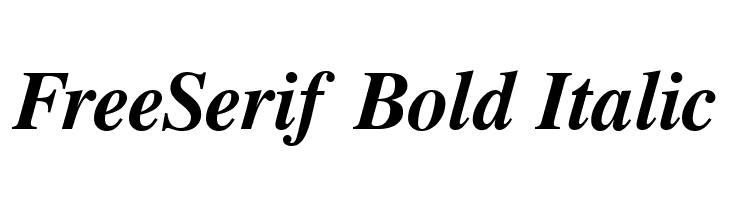 FreeSerif Bold Italic  Frei Schriftart Herunterladen