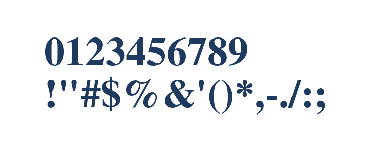 FreeSerif Bold Other Characters