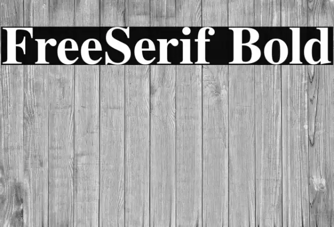 FreeSerif Bold Font examples