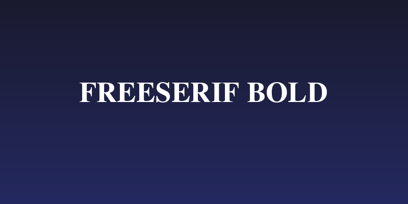 FreeSerif Bold Social Header