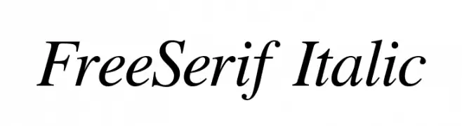 FreeSerif Italic  baixar fontes gratis