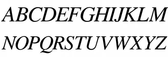 FreeSerif Italic خط أحرف كبيرة