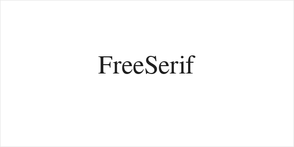 FreeSerif Logo