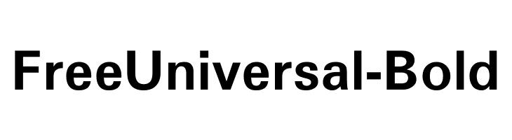 FreeUniversal-Bold  Frei Schriftart Herunterladen