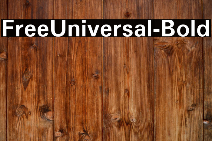 FreeUniversal-Bold Example 1