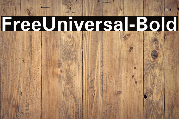 FreeUniversal-Bold Example 3