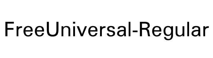 FreeUniversal-Regular  Fuentes Gratis Descargar