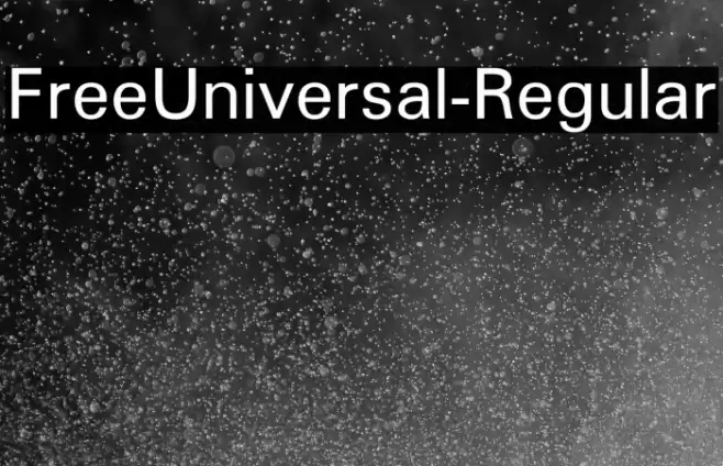 FreeUniversal-Regular Font examples