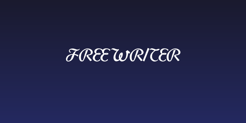 FreeWriter Social Header