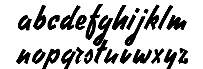 FreeWriter Font LOWERCASE
