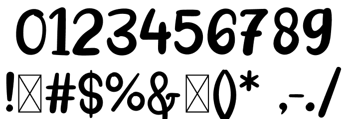Freebie Font OTHER CHARS