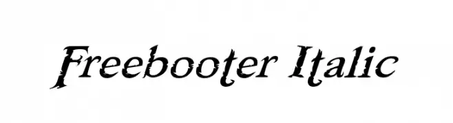 Freebooter Italic  Fuentes Gratis Descargar