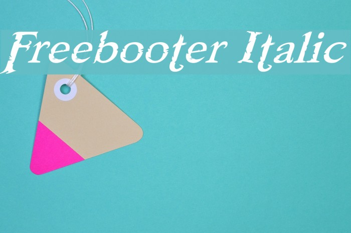 Freebooter Italic Font examples