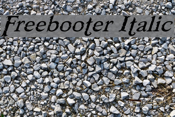 Freebooter Italic Font examples