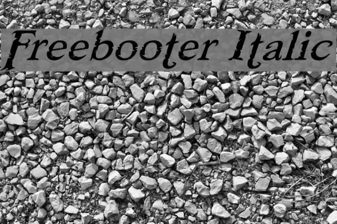 Freebooter Italic Font examples