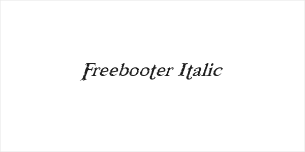 Freebooter Italic Logo