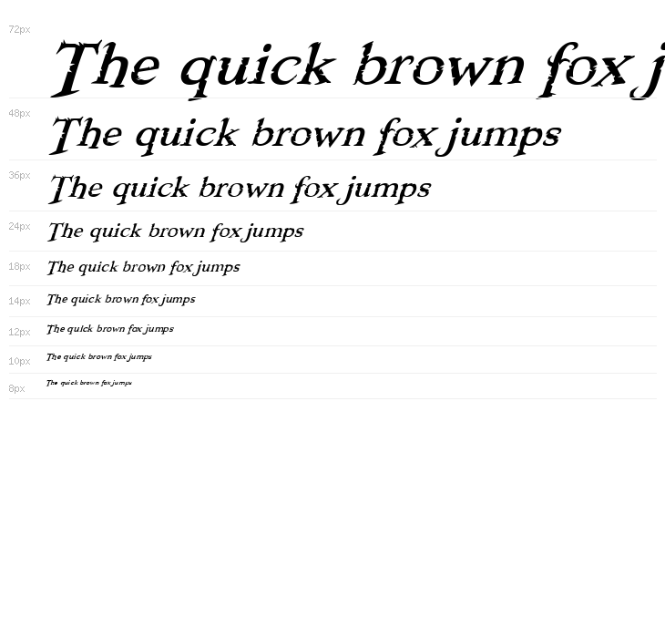 Freebooter Italic Waterfall